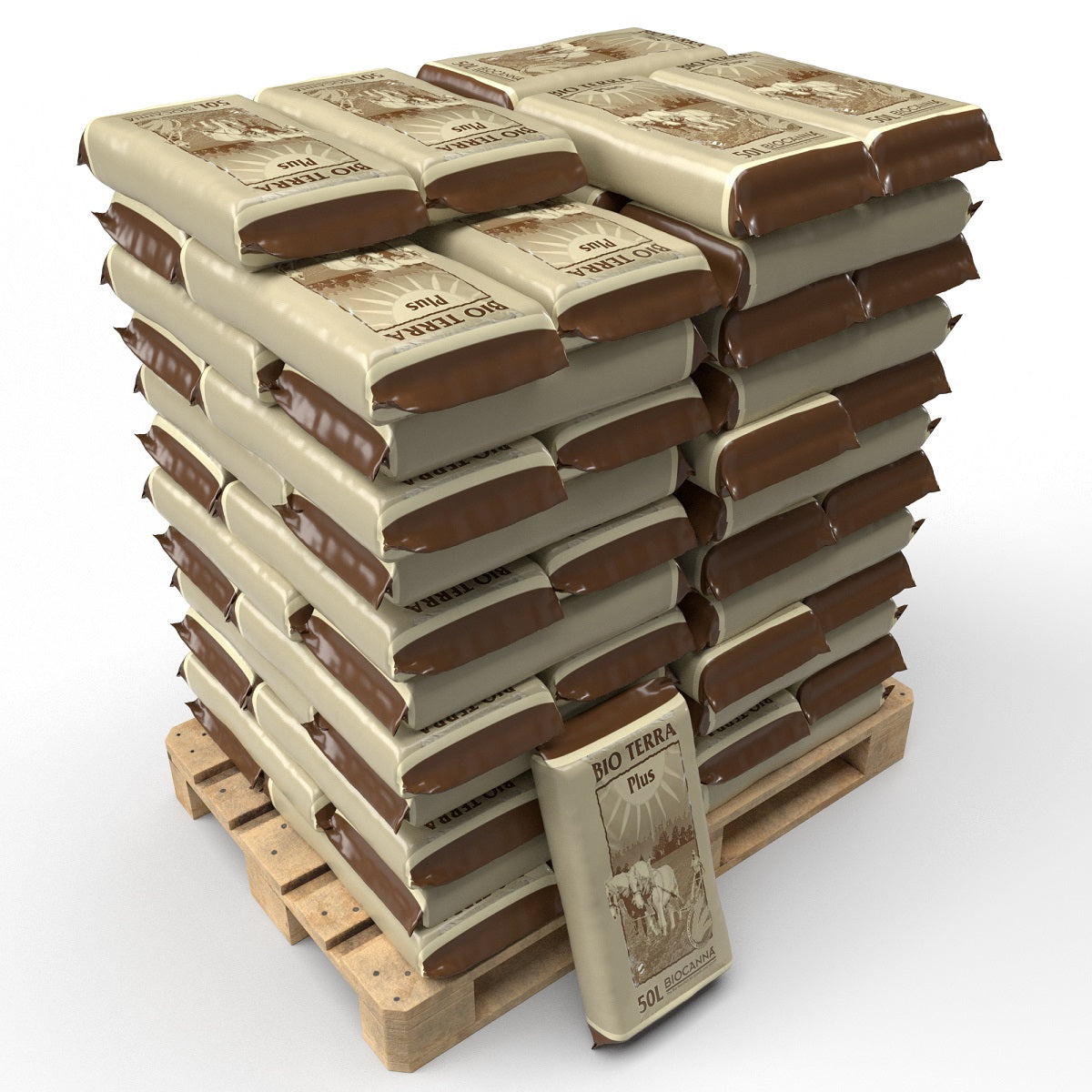 Terreau CANNA Bio Terra Plus en palette de 60 paquets de 50l