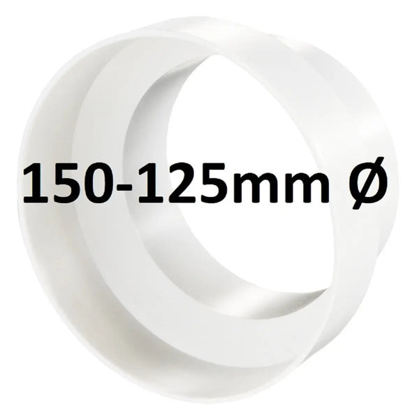 Réducteur en PVC 150-125mm
