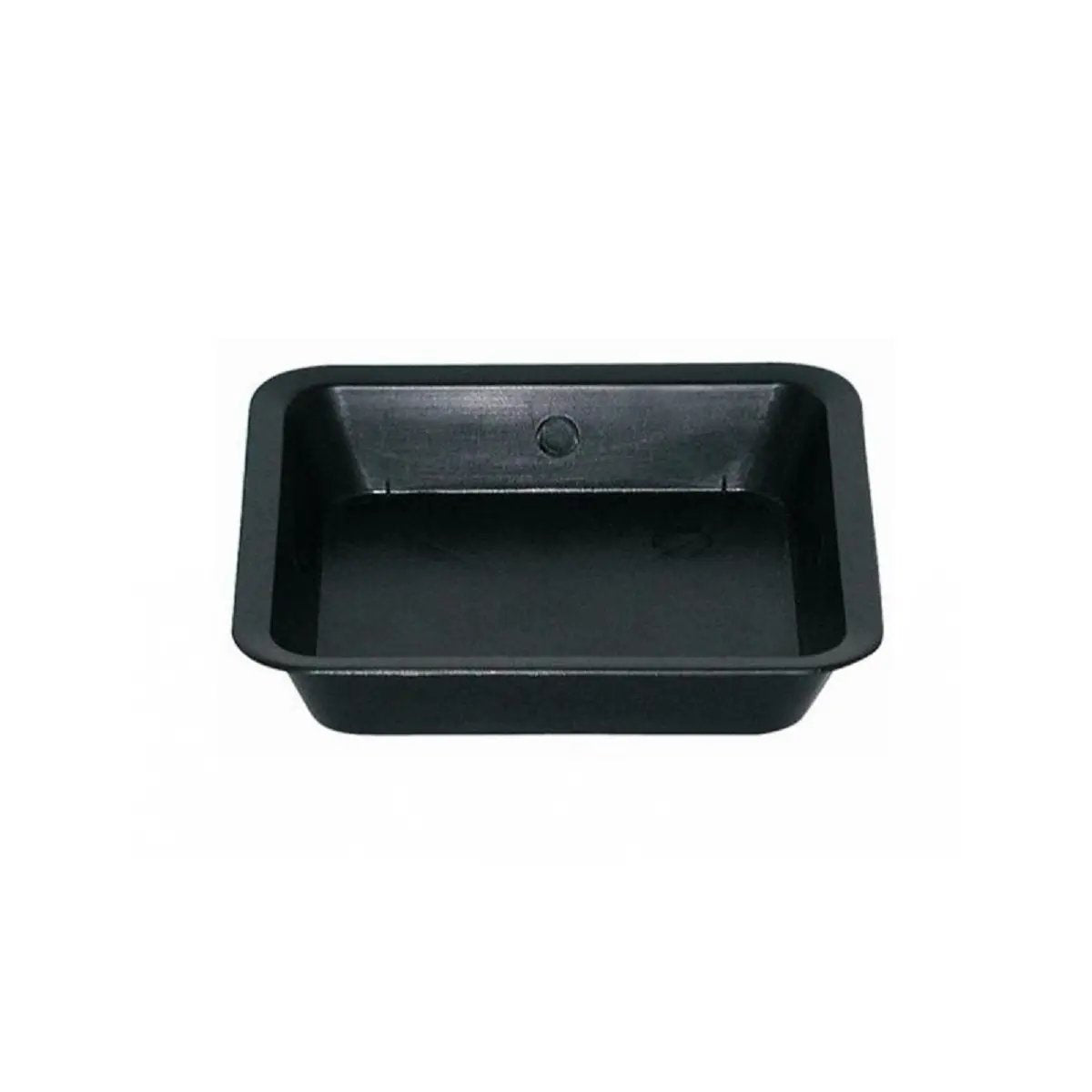Soucoupe carrée 14x14cm pour pots de jardinage de 0,25 à 3 litres, en plastique résistant, idéale pour un bon drainage.