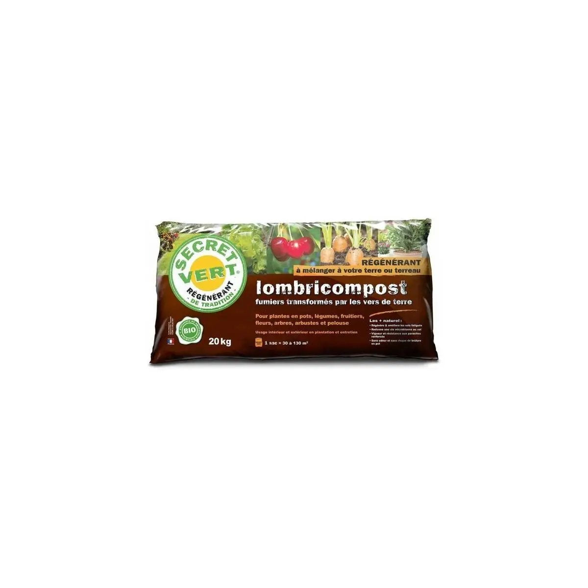 Secret Vert - Lombricompost régénérant - 20kg