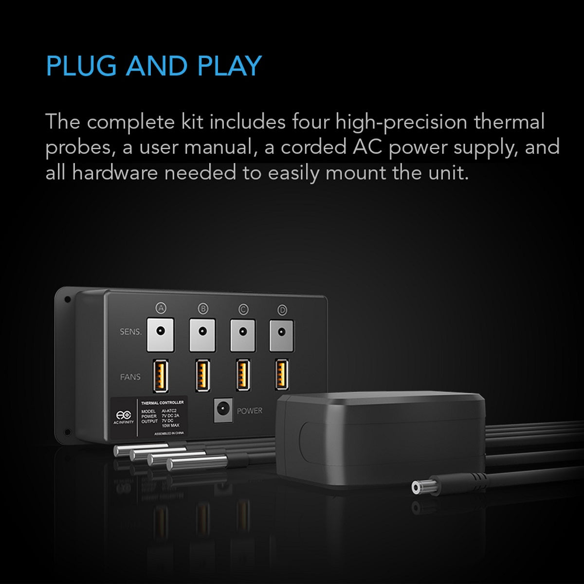 AC Infinity Controller 8 - Controls temperature and humidity in 4 zones