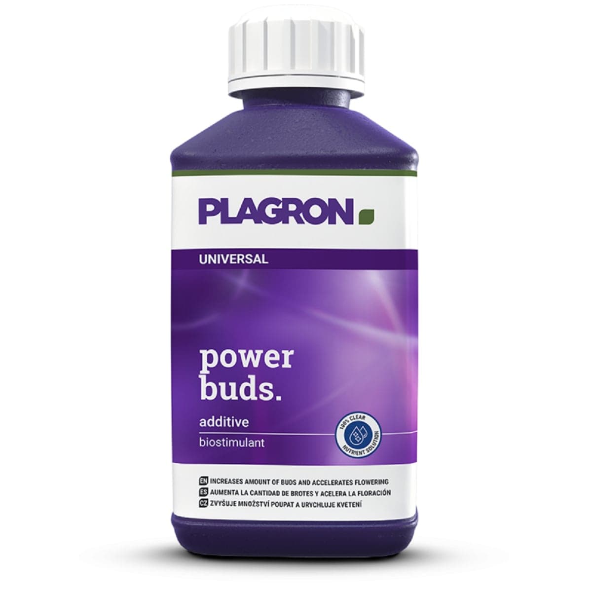 Le booster de floraison Plagron Power Buds en bouteille de 250ml