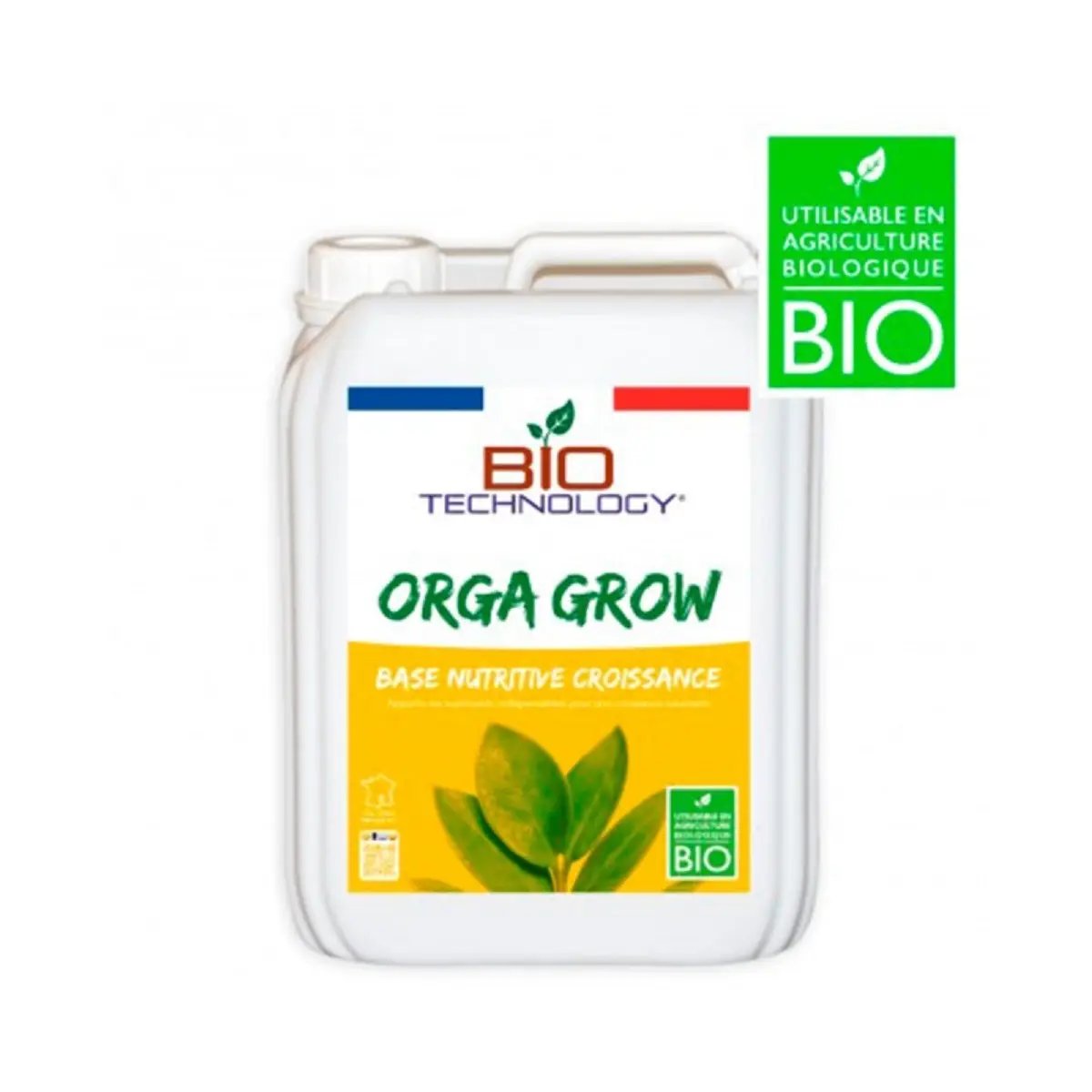 Engrais de croissance organique Bio Technology Orga Grow 5 litres