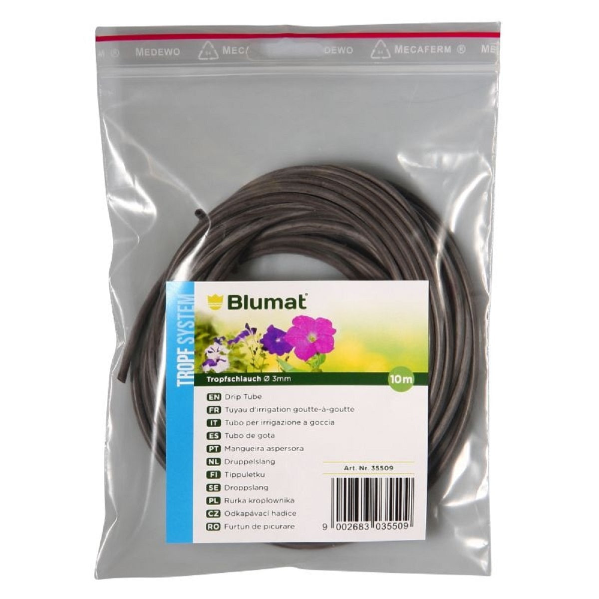 Tuyau pour système d'irrigation goutte à goutte Blumat 3mm