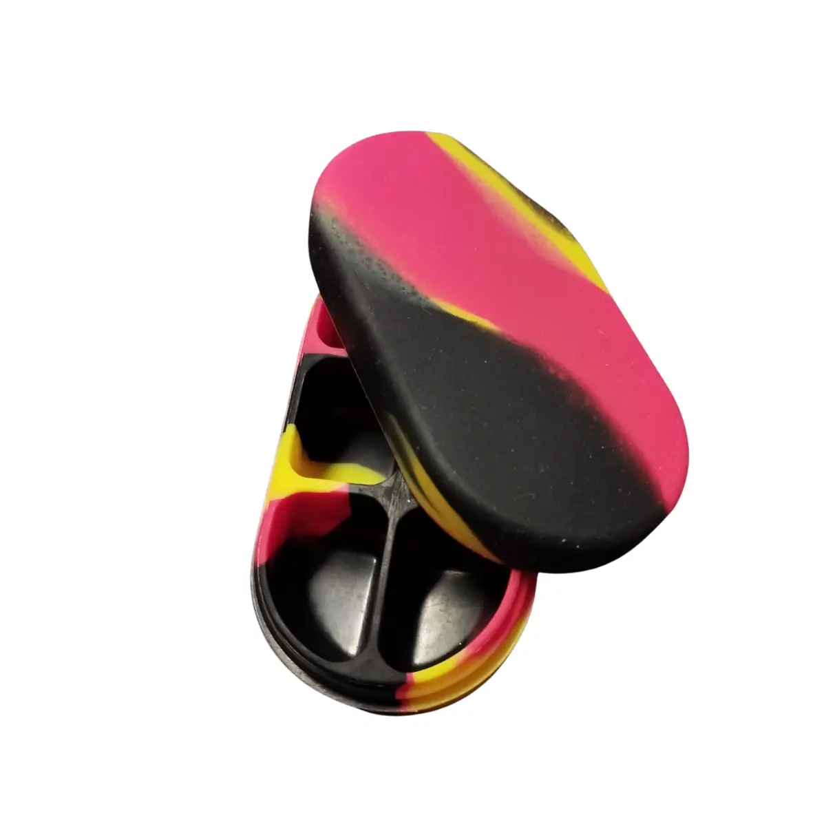 Boite en silicone ouverte avec couvercle