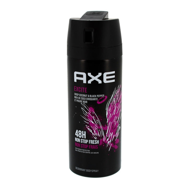 Déodorant Cachette 150 ml – Cachette Secrète Discrète en forme de spray AXE Excite, idéale pour dissimuler objets de valeur à la maison ou en voyage.