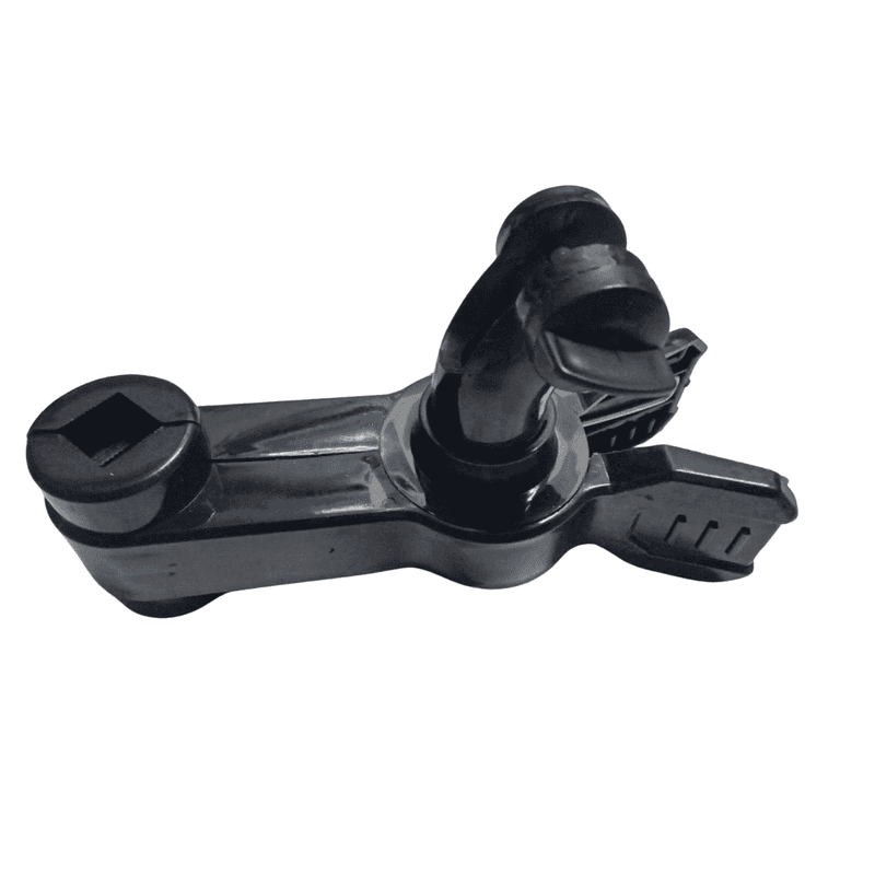Adaptateur ventilateur à clip avec articulation orientable et système de serrage renforcé. Accessoire essentiel pour ventilation en tente de culture.