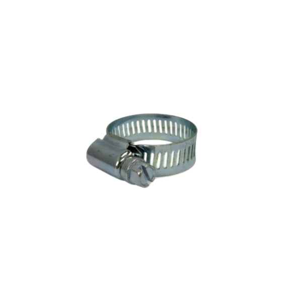 Collier de serrage en acier 12-22mm avec vis de fixation, idéal pour tuyaux PE en irrigation et culture hydroponique. Étanchéité fiable garantie.