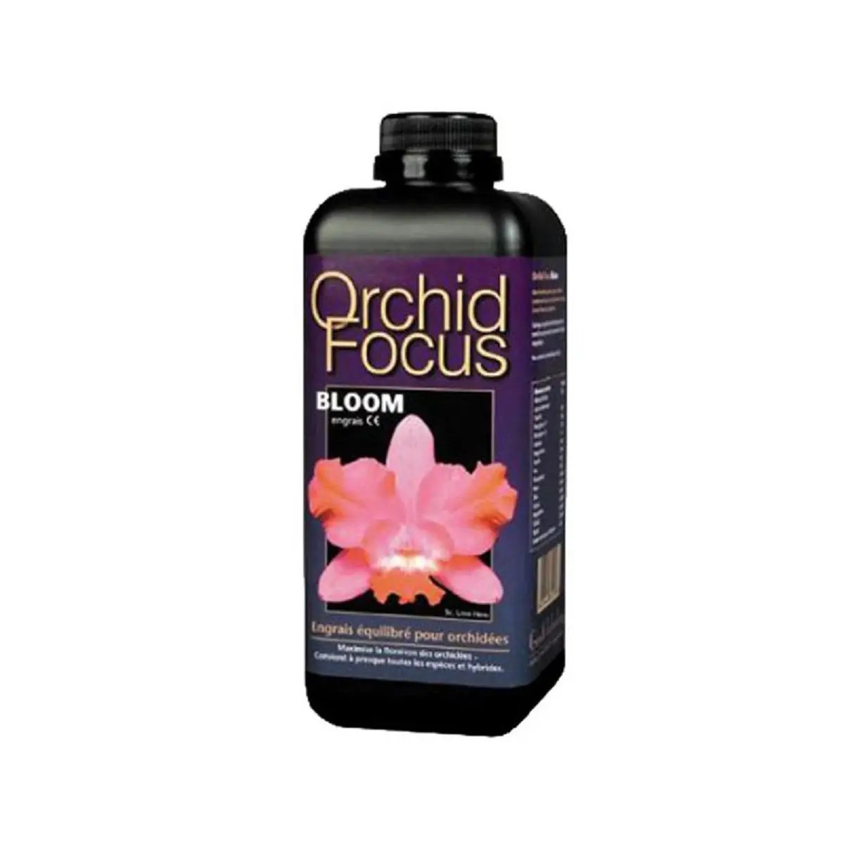 Engrais de floraison pour orchidées Orchid Focus en bouteille de 1 litre