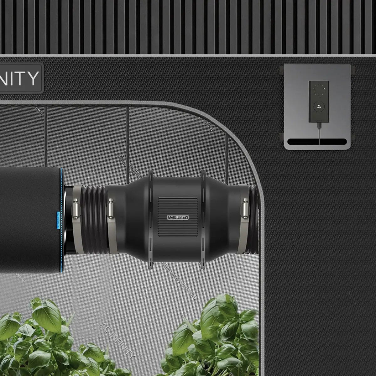 Installation de l'extracteur d'air AC Infinity dans une tente