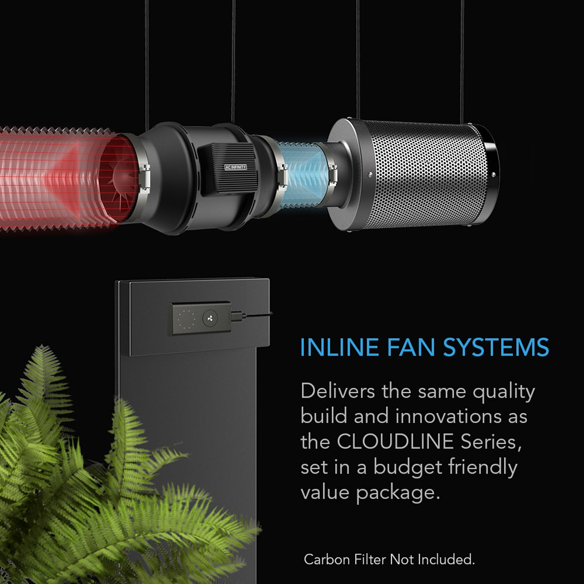 Systèmes de ventilateurs en ligne Cloudline avec filtre