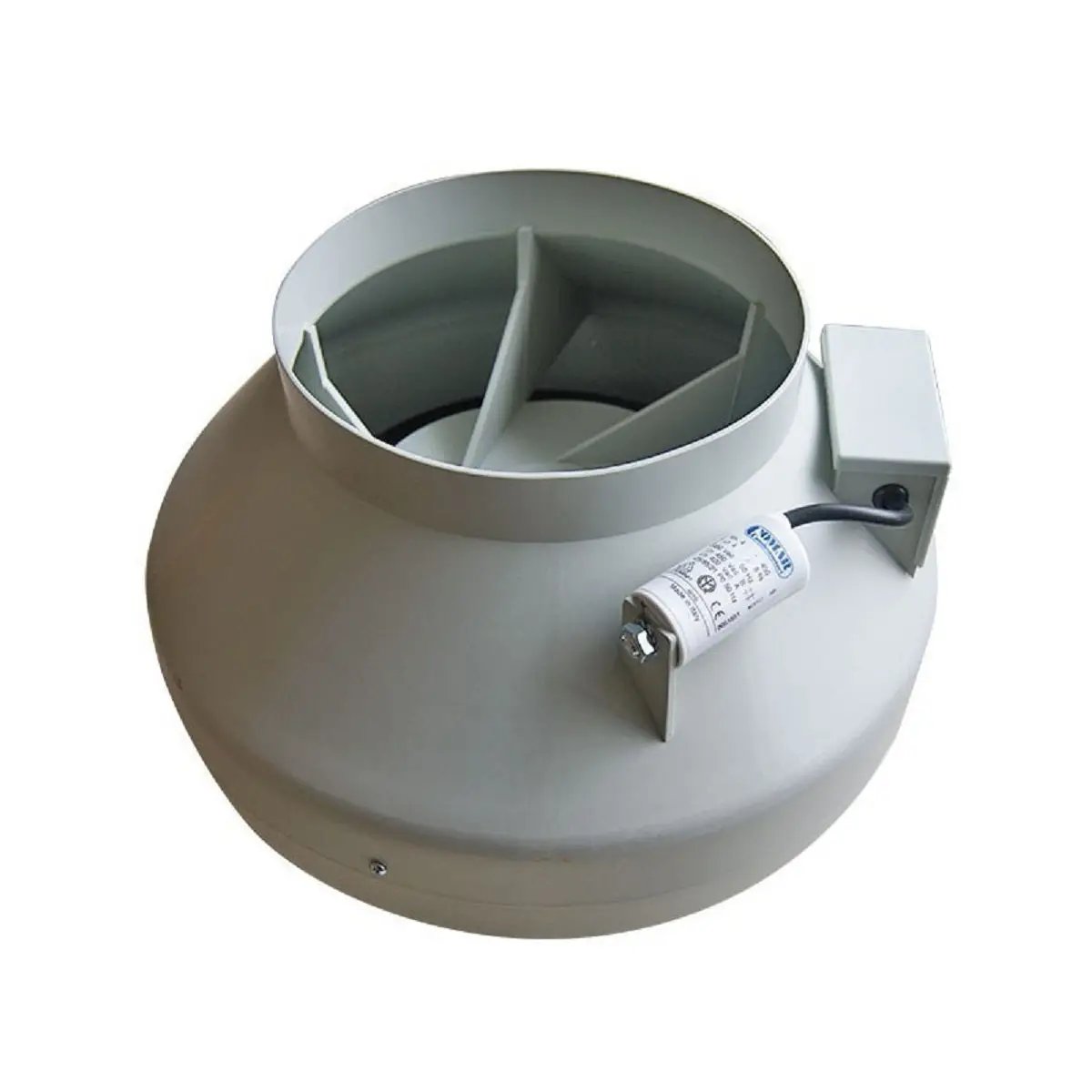 Extracteur d'air Systemair RVK 125 L1 avec composants internes
