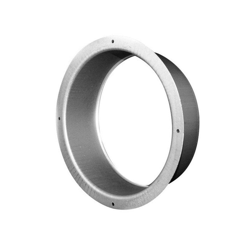 Flange en acier de 200mm pour conduit de ventilation, idéale pour connecter des gaines circulaires dans les systèmes HVAC domestiques ou industriels.