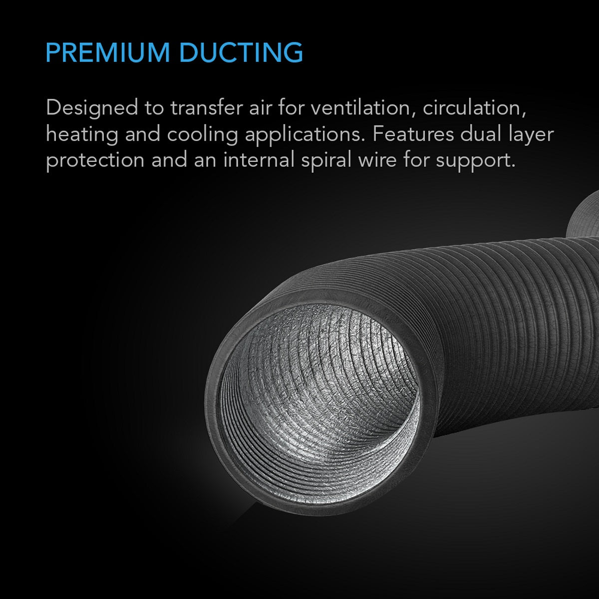 Gaine de ventilation premium avec protection double couche