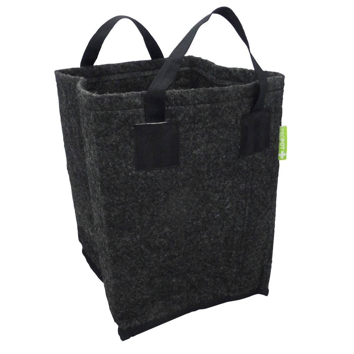 Pot en tissu Garden HighPro PROPOT 30L avec deux poignées robustes, conçu pour la plantation mobile et l’aération des racines.