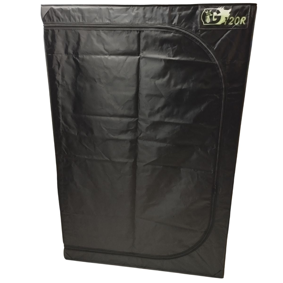 ue extérieure de la tente de culture Guerilla Box 120x60x180 cm, bâche noire avec fermeture éclair frontale