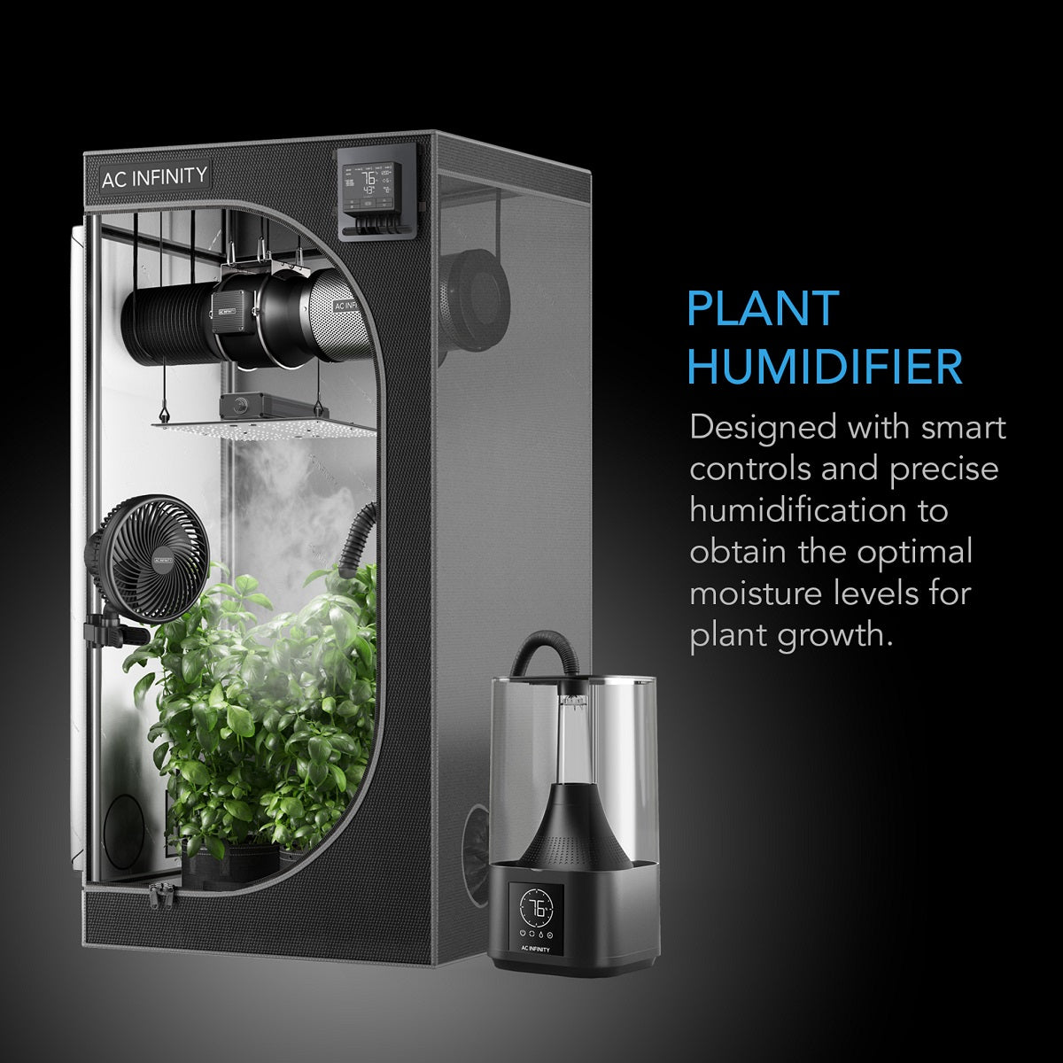 L'humidificateur d'air connecté AC Infinity Cloudforge T3