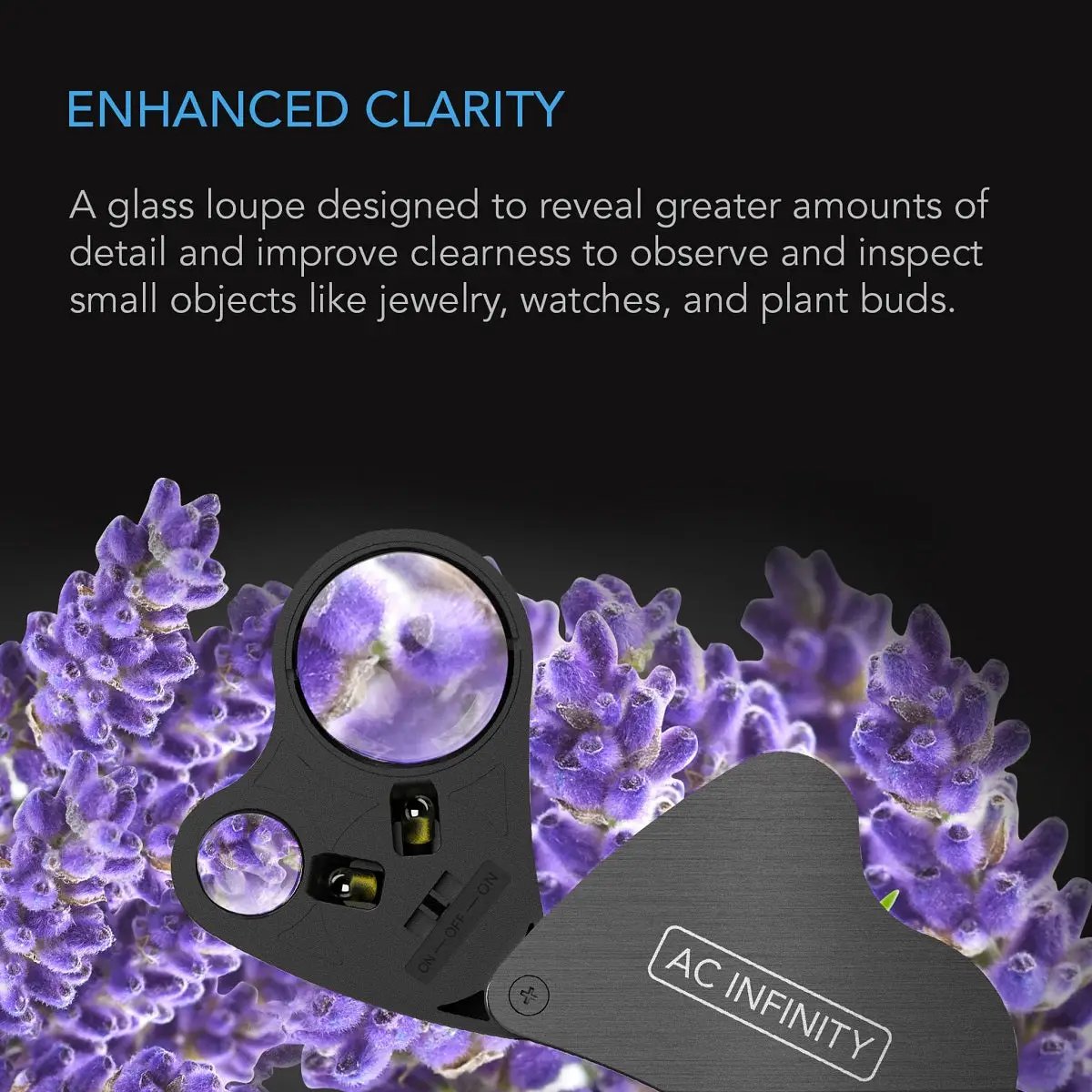 AC Infinity - Microscope de poche avec LED 30x-60x
