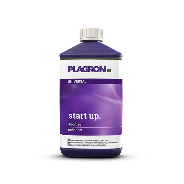 Stimulateur de croissance Plagron Start Up 1l pour jeunes plantes, engrais liquide avec hormones naturelles et nutriments essentiels. Idéal pour substrats tourbe et coco.
