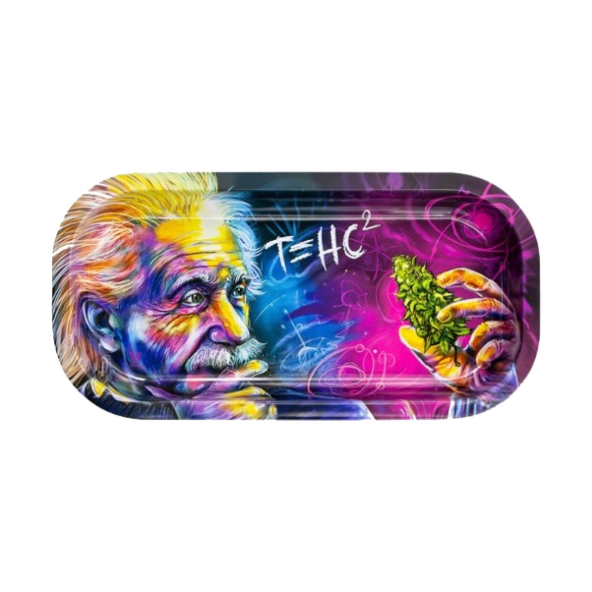 Plateau à rouler Einstein T=HC2, 27x16cm, design coloré