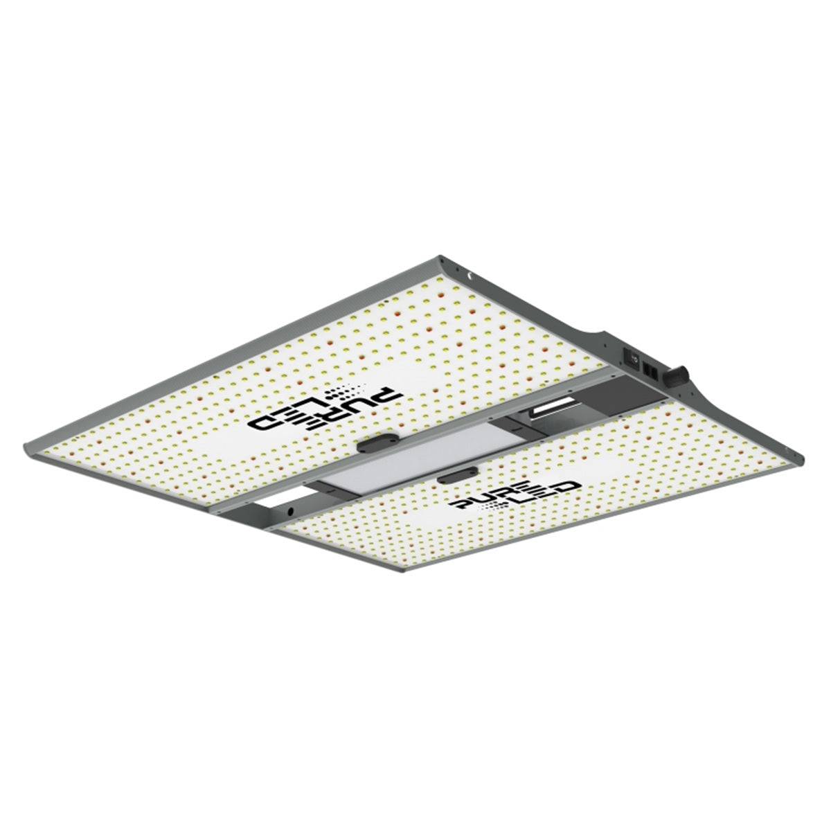 Lampe de culture PURE LED Q320 V2.0 320W avec panneau LED double, design plat et spectre complet pour cultures intérieures haute performance.