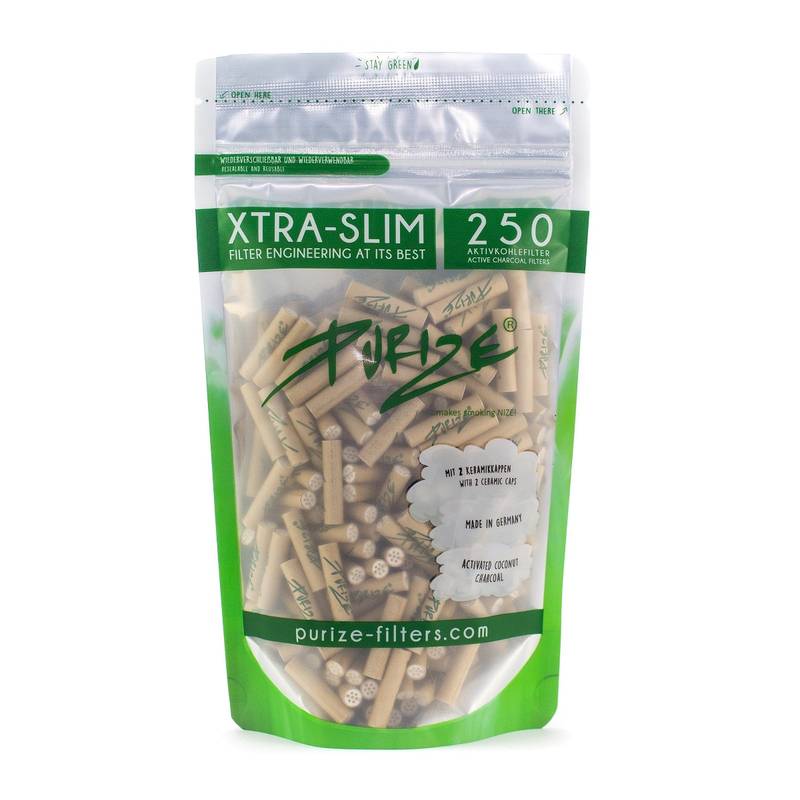 Filtres au charbon Purize Xtra Slim organic 250pcs
