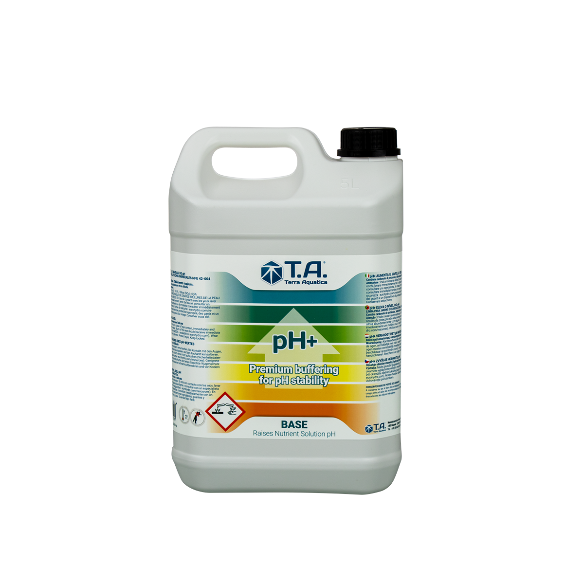 Solution pH Terra Aquatica PH+ up 5 litres