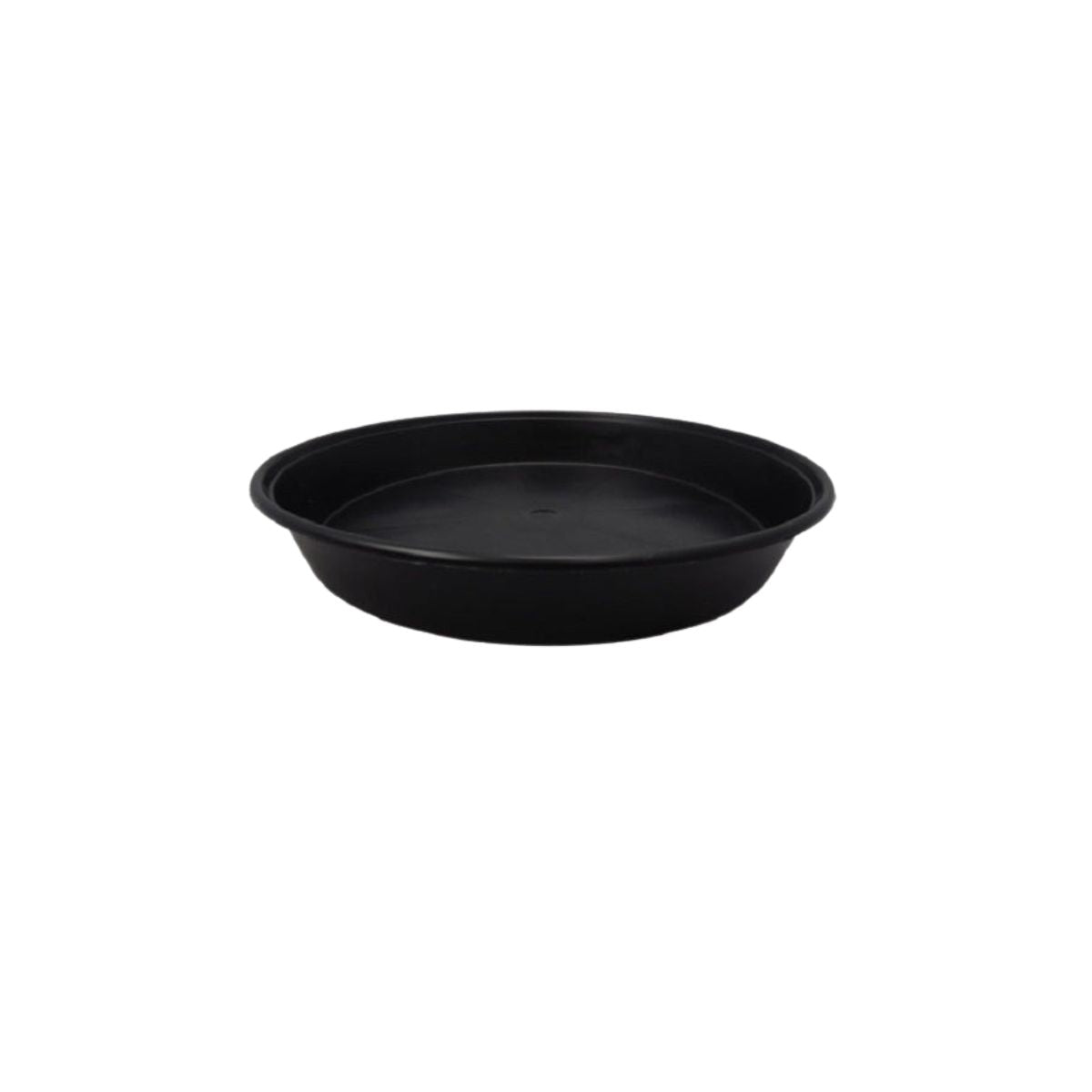 Une soucoupe ronde et noire de 25cm en plastique, elle est adapté aux pots de jardinage rond.