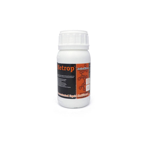 Metrop Amino Xtrem 250ml engrais de floraison concentré avec acides aminés, idéal pour booster les cultures à haut rendement en jardinage.