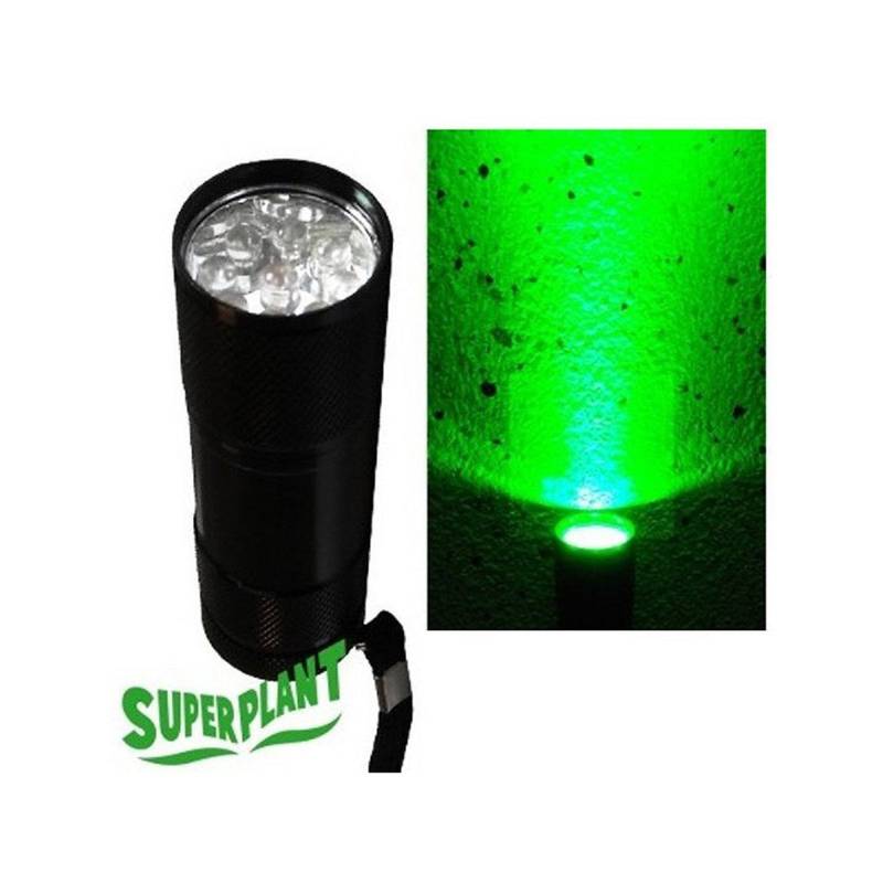 Superplant 9 LED Green Flashlight for Indoor Plants