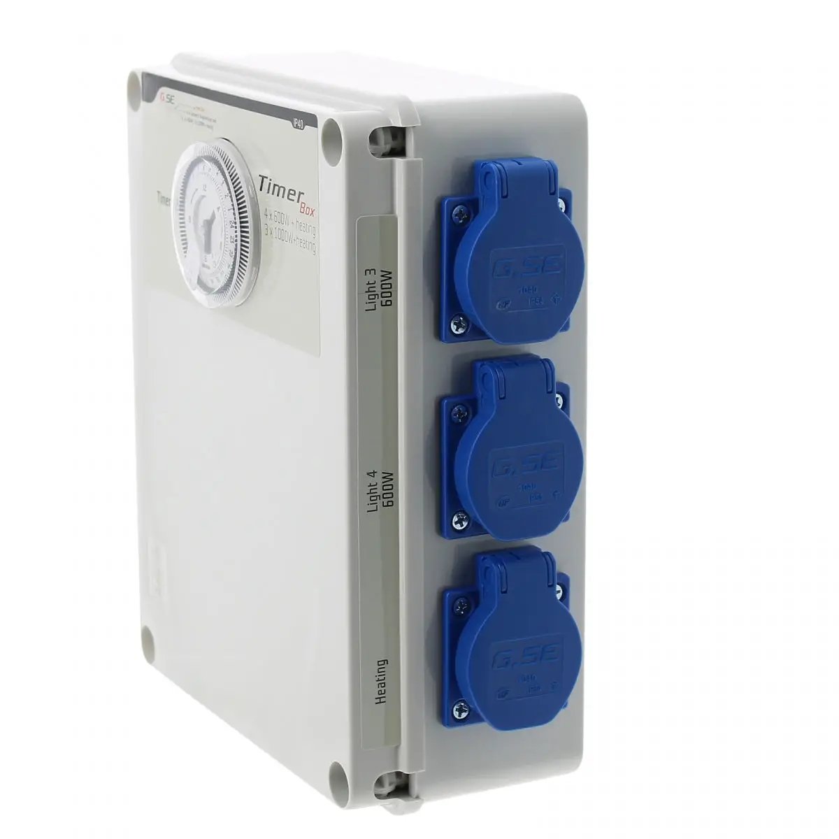 Minuterie GSE Timer Box 4x600w et prise chauffage