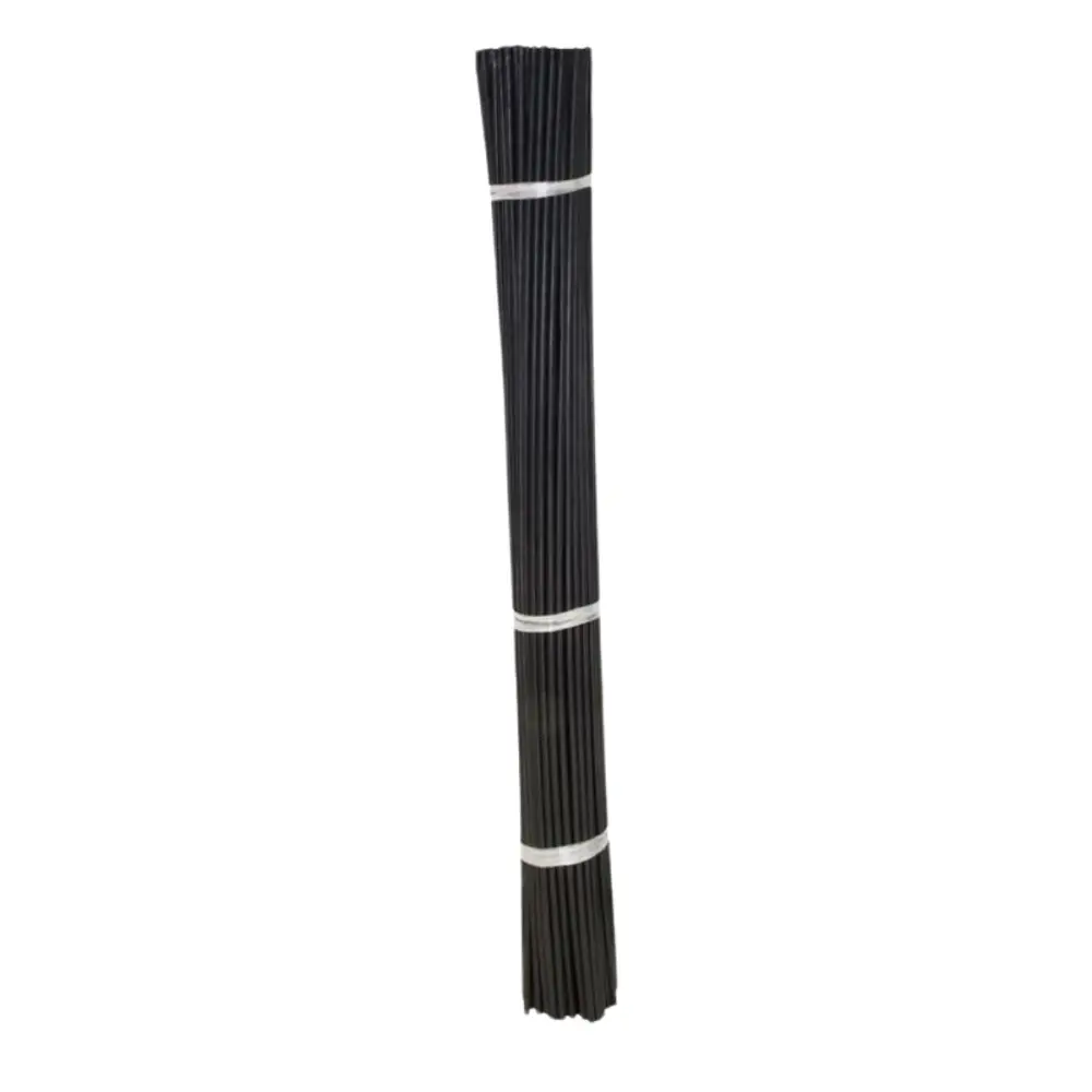 Tuteurs en plastique noir 120cm pour plantes, lot de 10