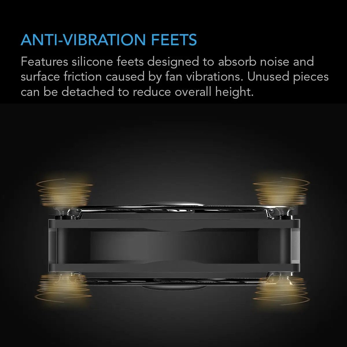 Pieds anti-vibration en silicone pour ventilateur