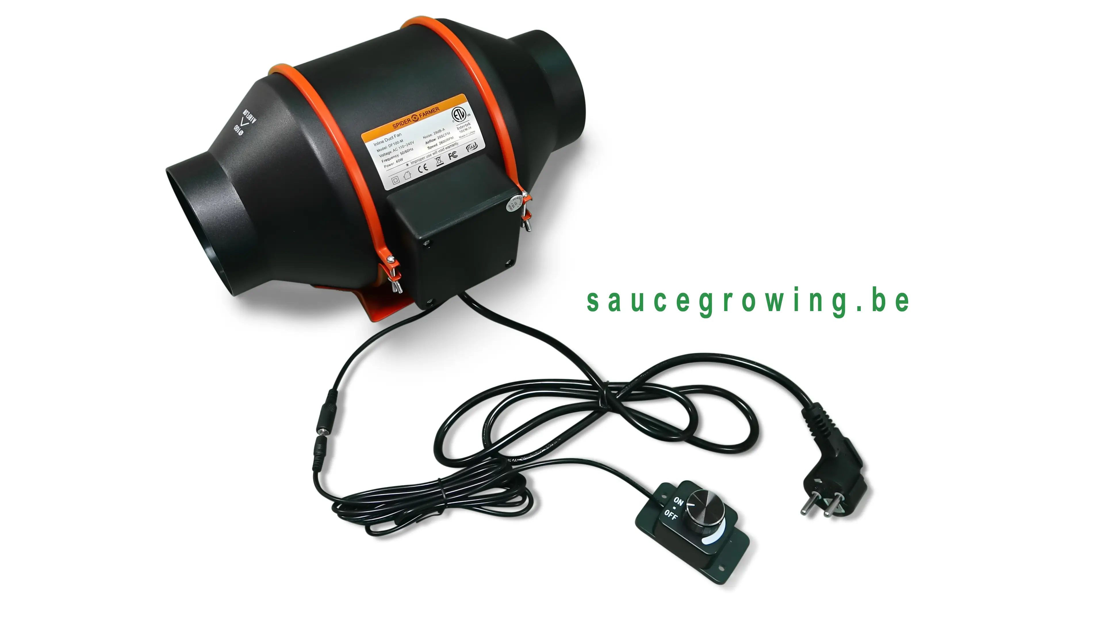 Kit complet de ventilation Spider Farmer 100mm