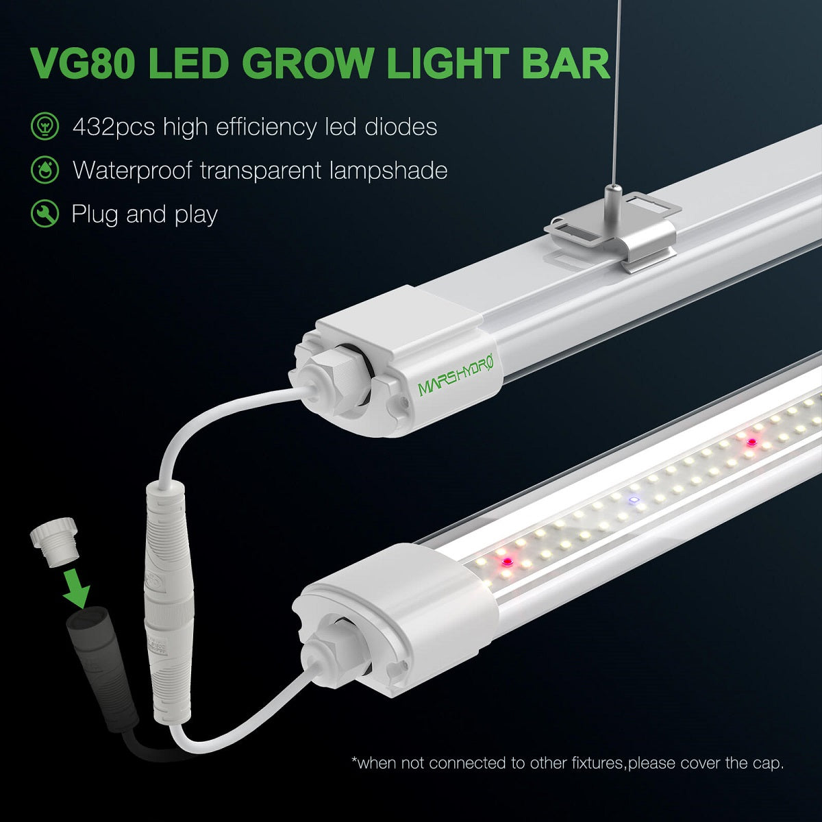 Lampe LED de croissance Mars Hydro VG80 pour semis et boutures