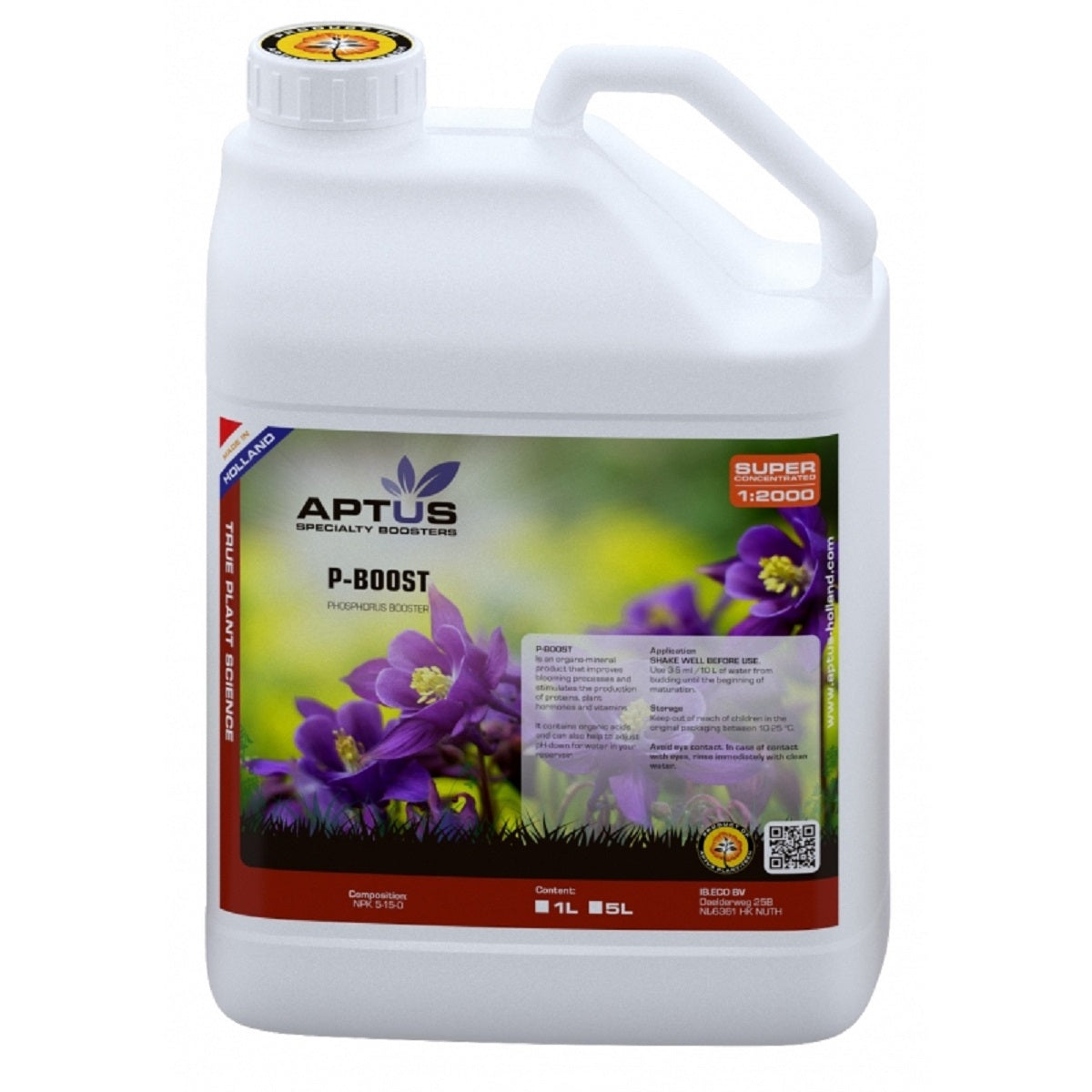 Booster de floraison Aptus P-Boost en bidon de 5 litres