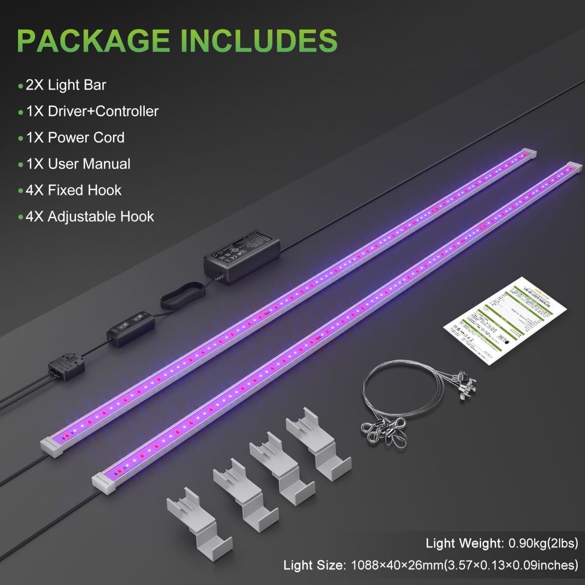 Barres LED de culture à infrarouge et ultraviolet Mars Hydro