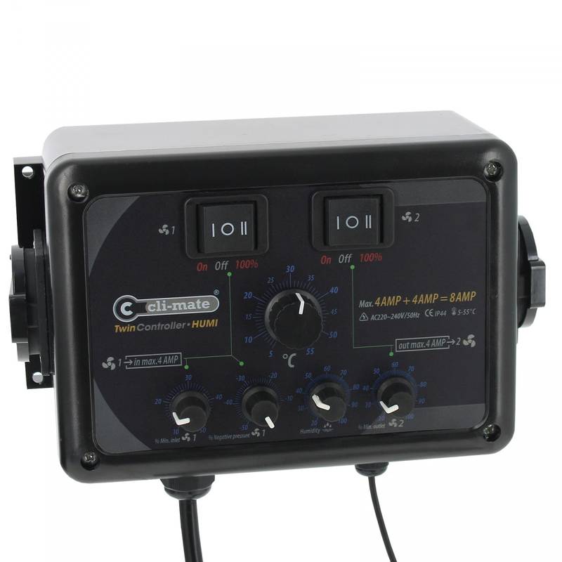 Contrôleur de température et humidité Cli-Mate 4+4amp