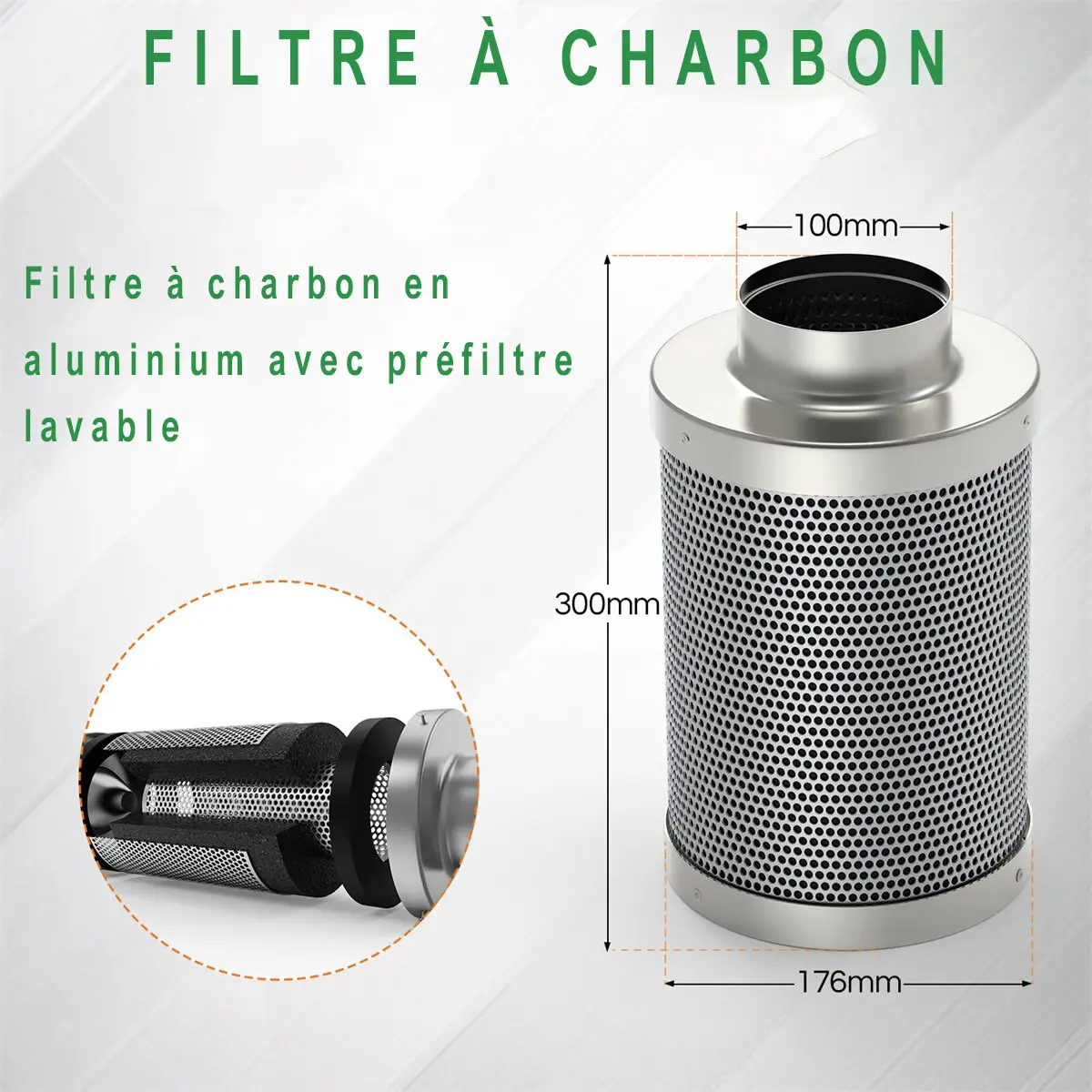 Kit complet de ventilation Spider Farmer 100mm