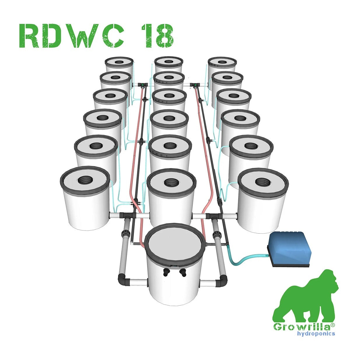 Notre kit de culture en hydroponie Growrilla RDWC 18 