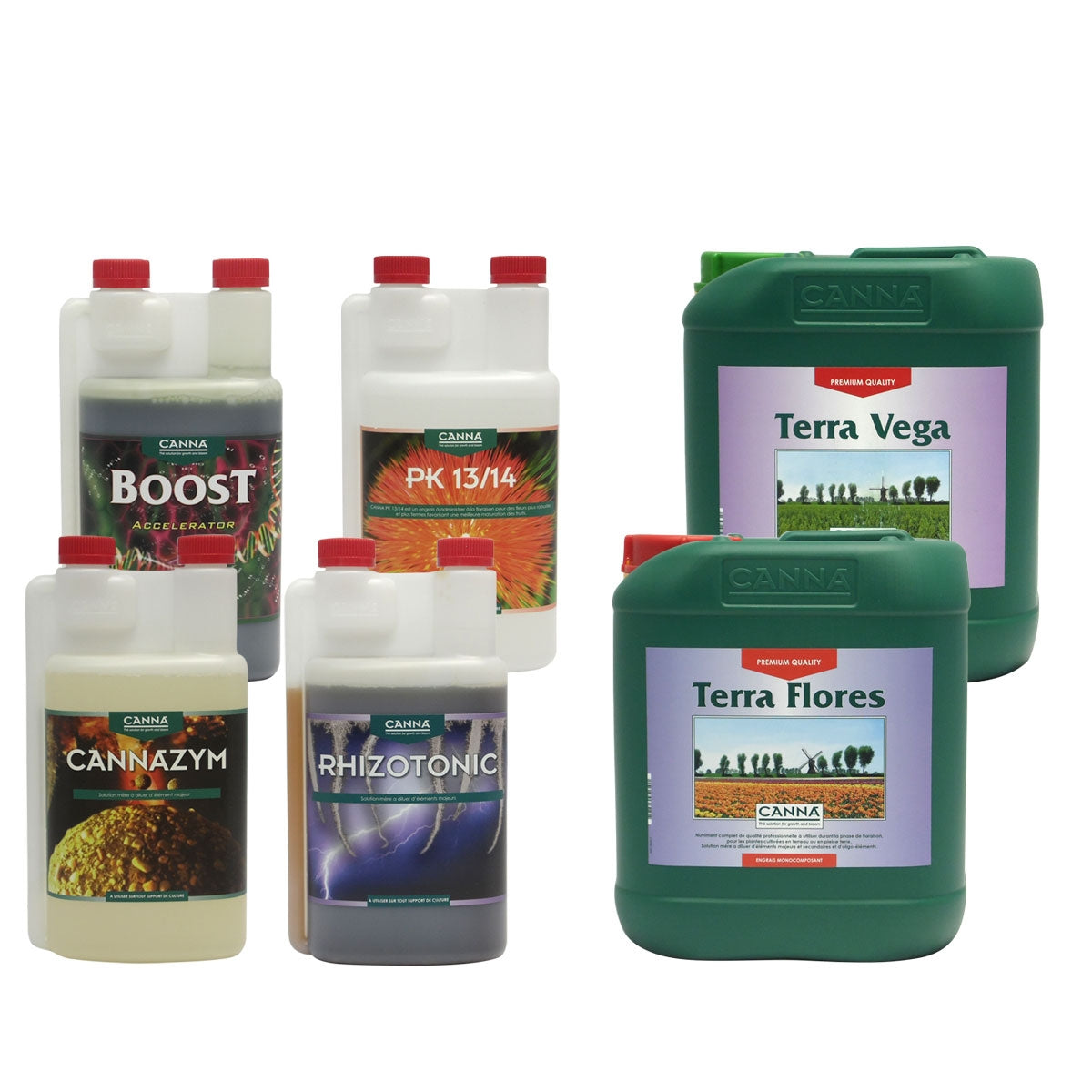 Le kit d'engrais complet CANNA Terra 5 litres