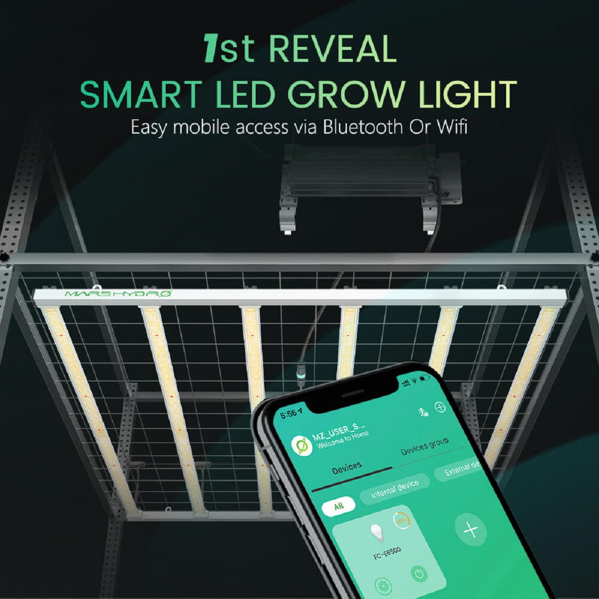 Lampe de culture Mars Hydro FC-E6500 Smart Grow System 730W