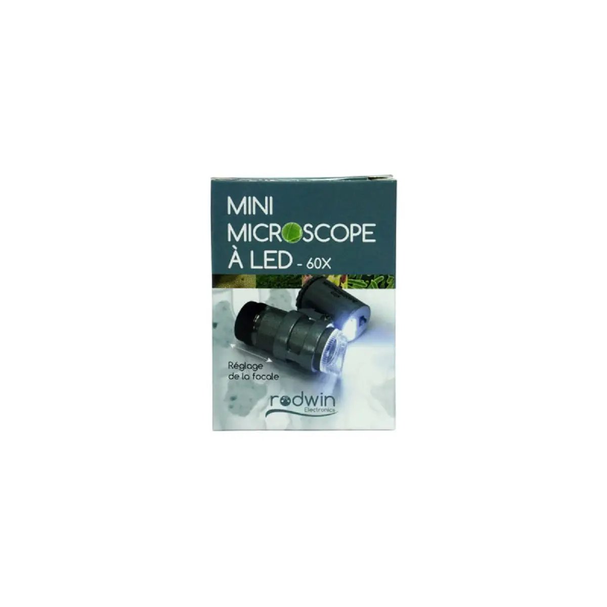 Mini microscope de poche x60 avec LED