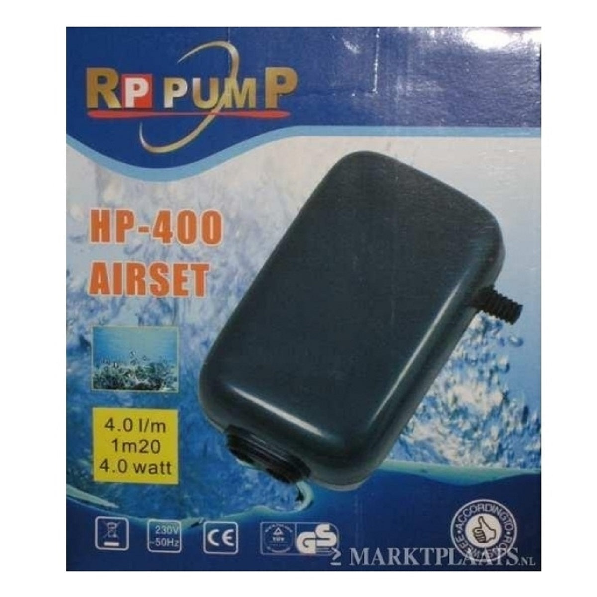 La pompe à air pour culture hydroponique et aquarium RP-HP-400 Airset