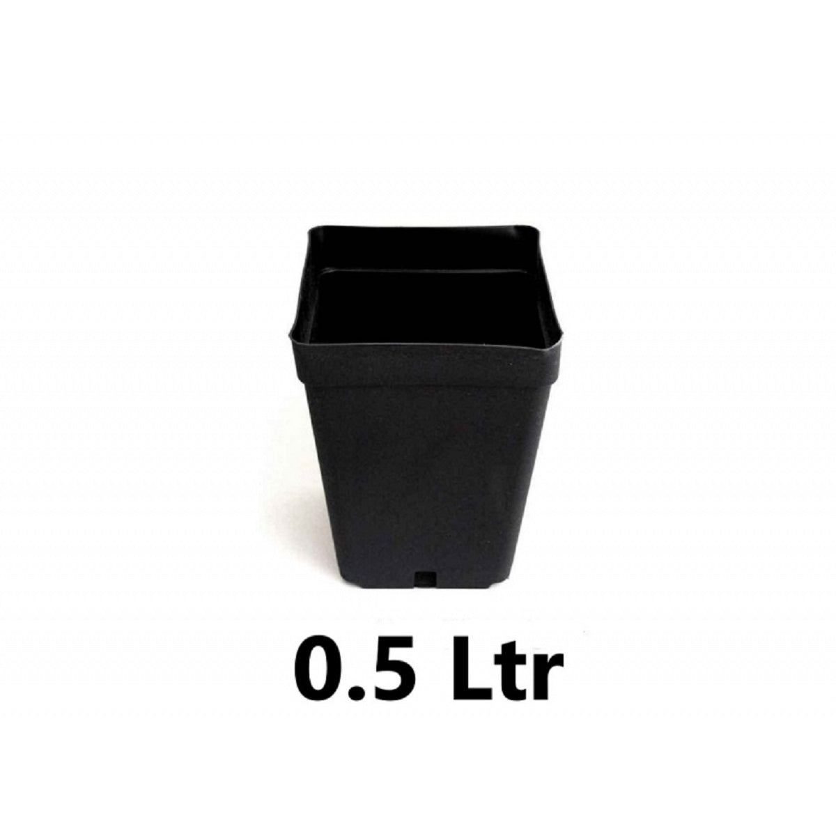 Pot carré en plastique noir d 500ml pour boutures et semis