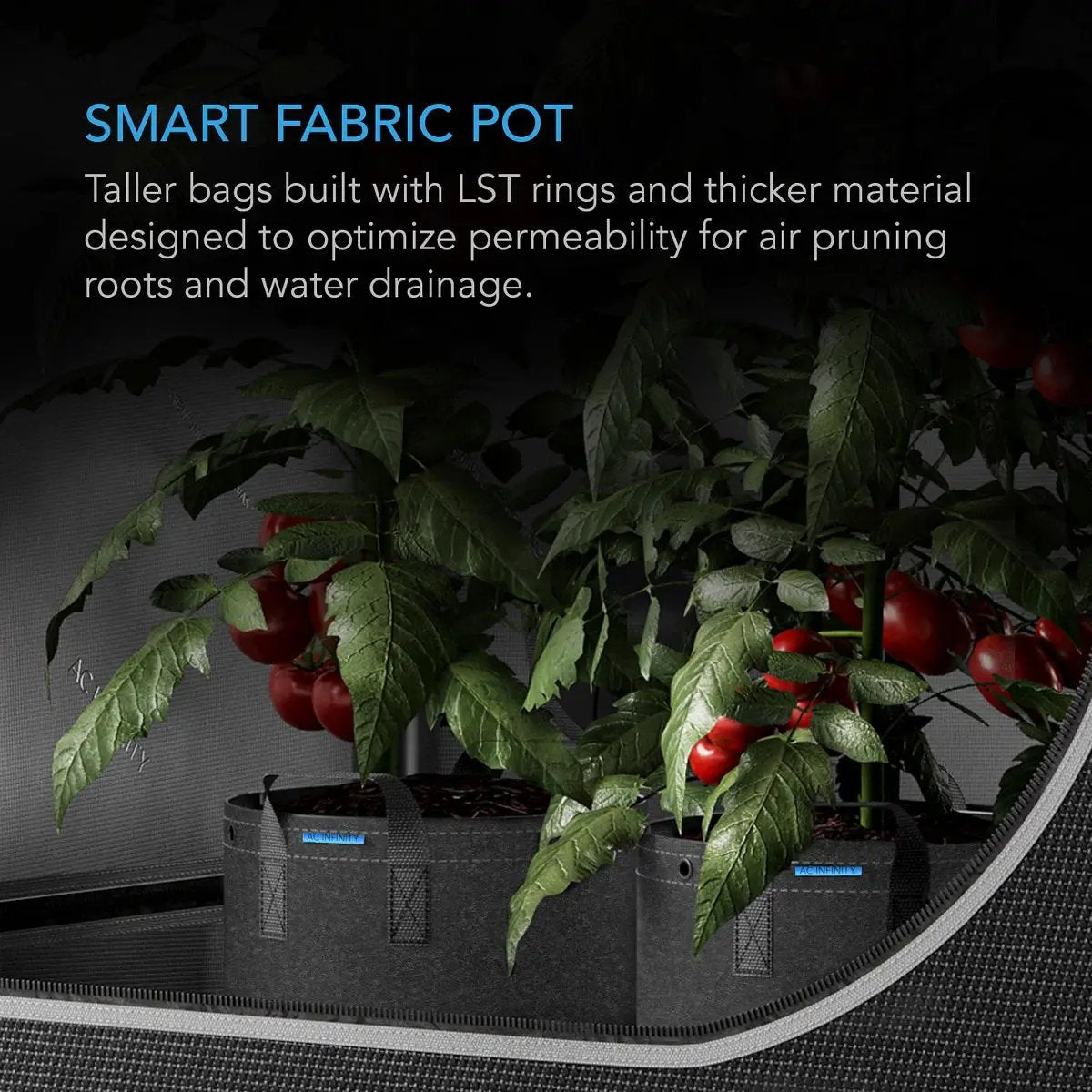 AC Infinity - Pots en tissu géotextile 56 Litres