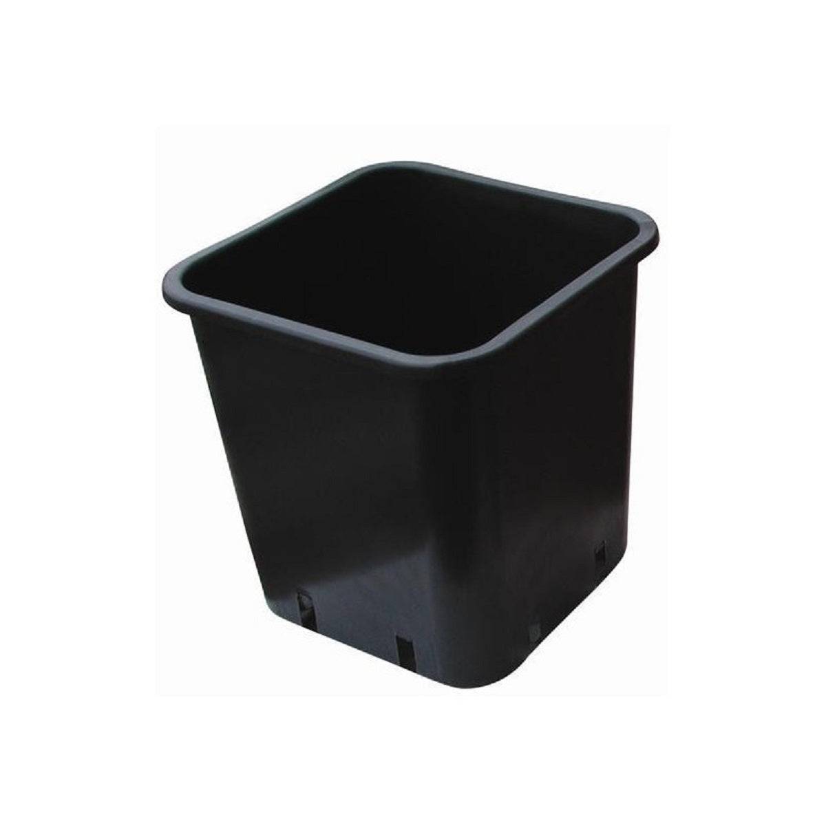 Le pot de culture indoor et outdoor de 14L en plastique noir 