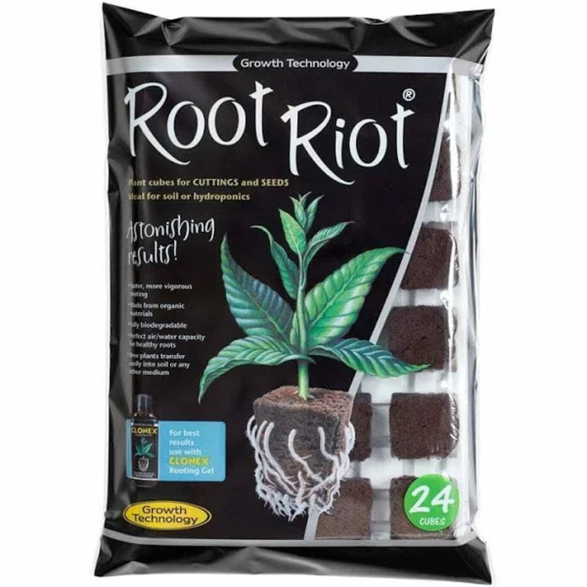 Cubes de germination Root Riot 24Pcs