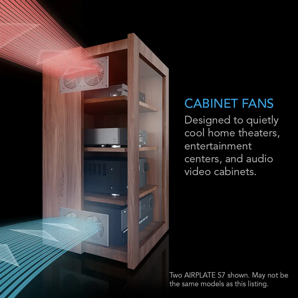 Système de refroidissement silencieux pour Home cinéma et ordinateurs AC Infinity Airplate S3