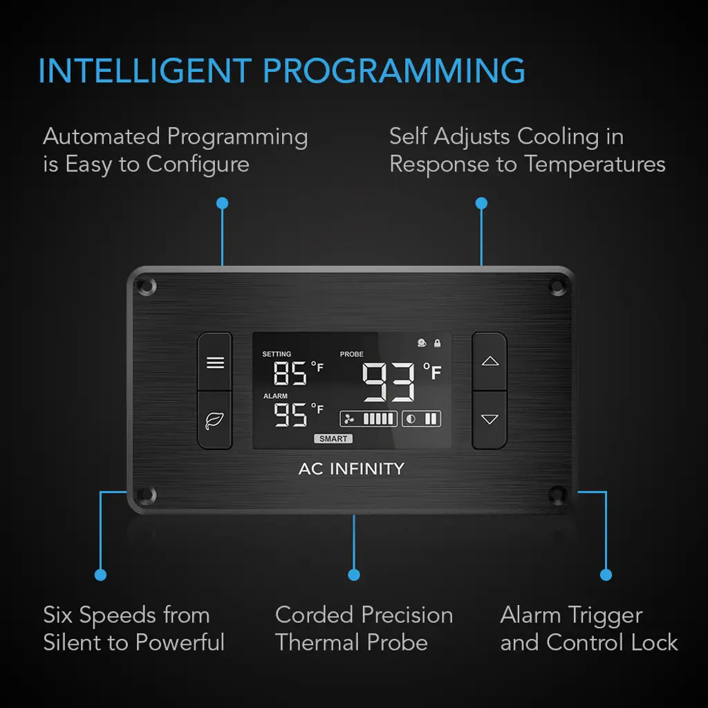 Système de refroidissement pour Home cinémas et ordinateurs AC Infinity Airplate T8 noir